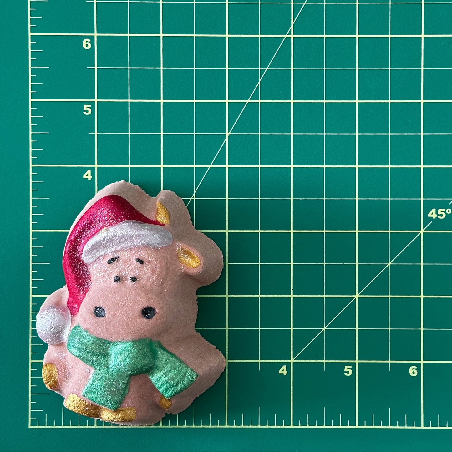 Christmas - Cow with Santa Hat